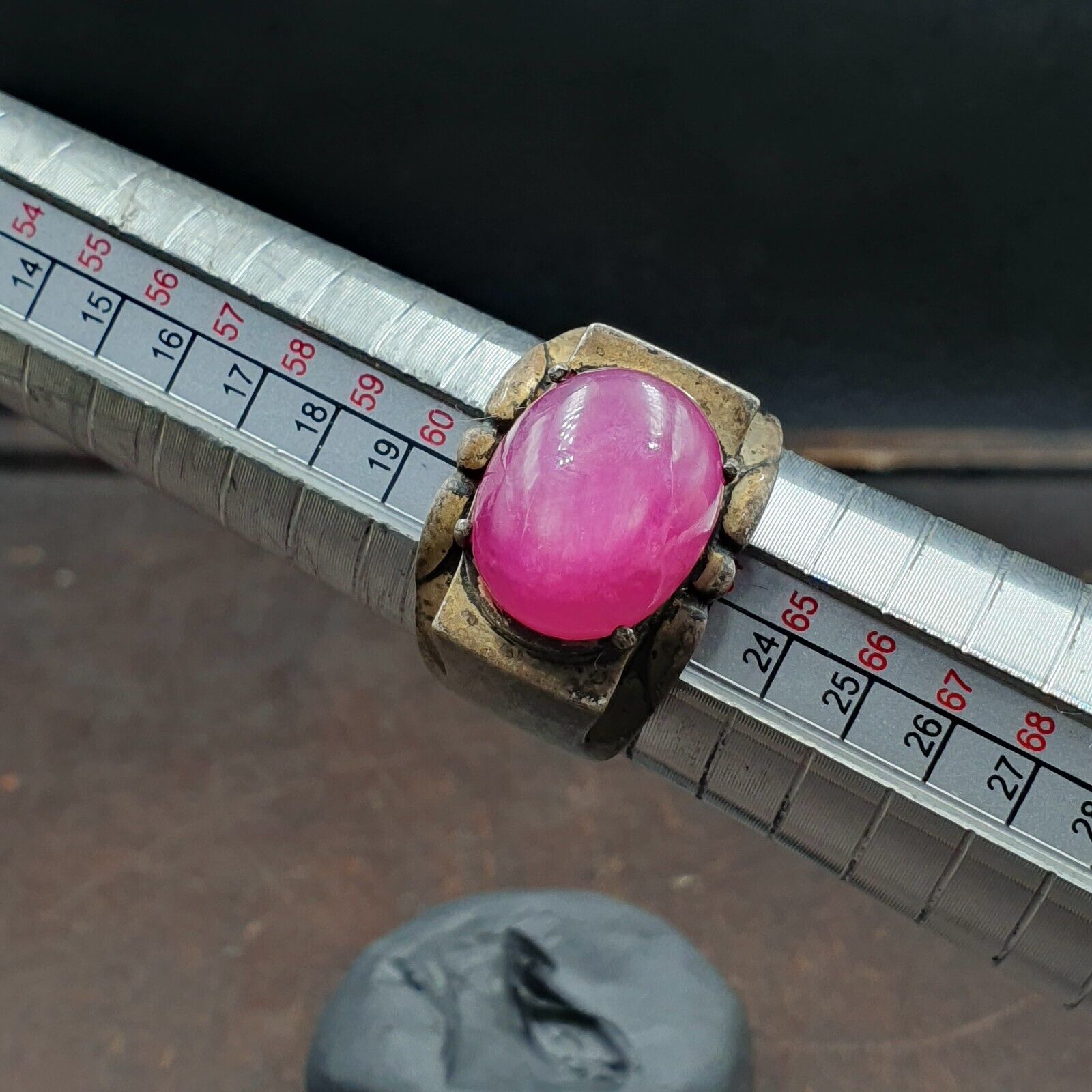 Antique Natural Afghanistan Ruby 925 Sterling Silver Ring