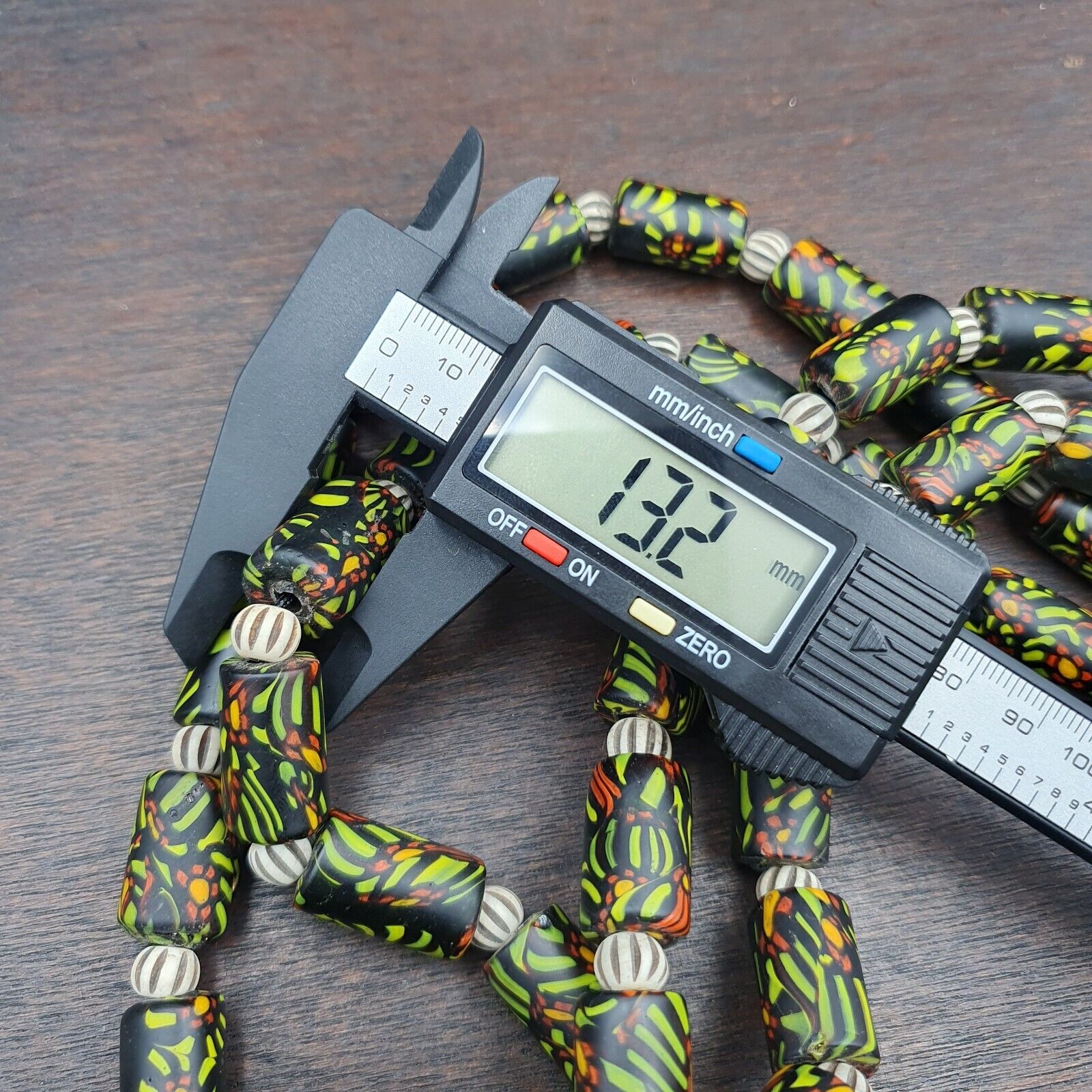 Vintage Trade Green Beads Beaded Necklace