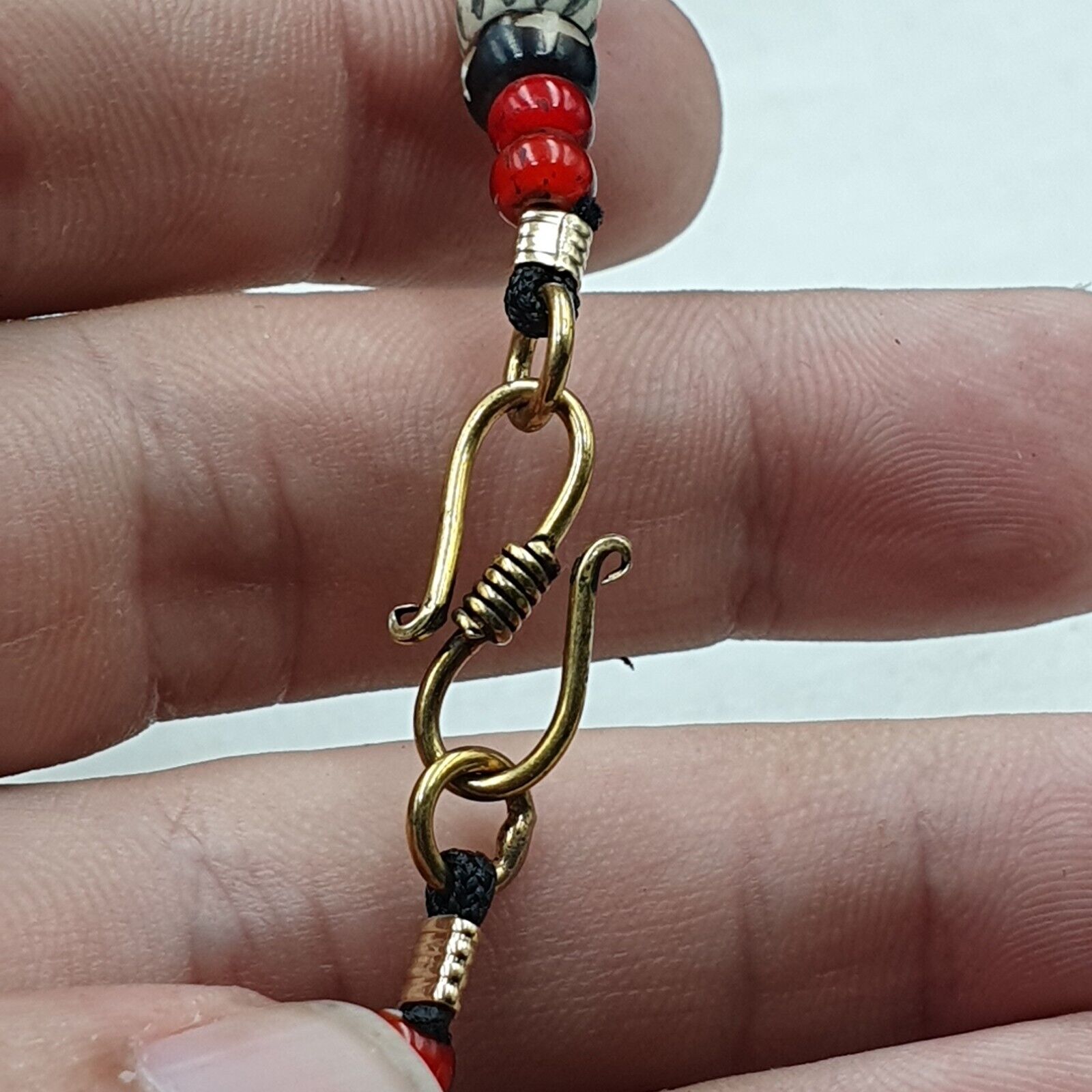 BEAUTIFUL LOT Antique Himalayan Indo Tibetan Etched Agate Beads lot Necklace