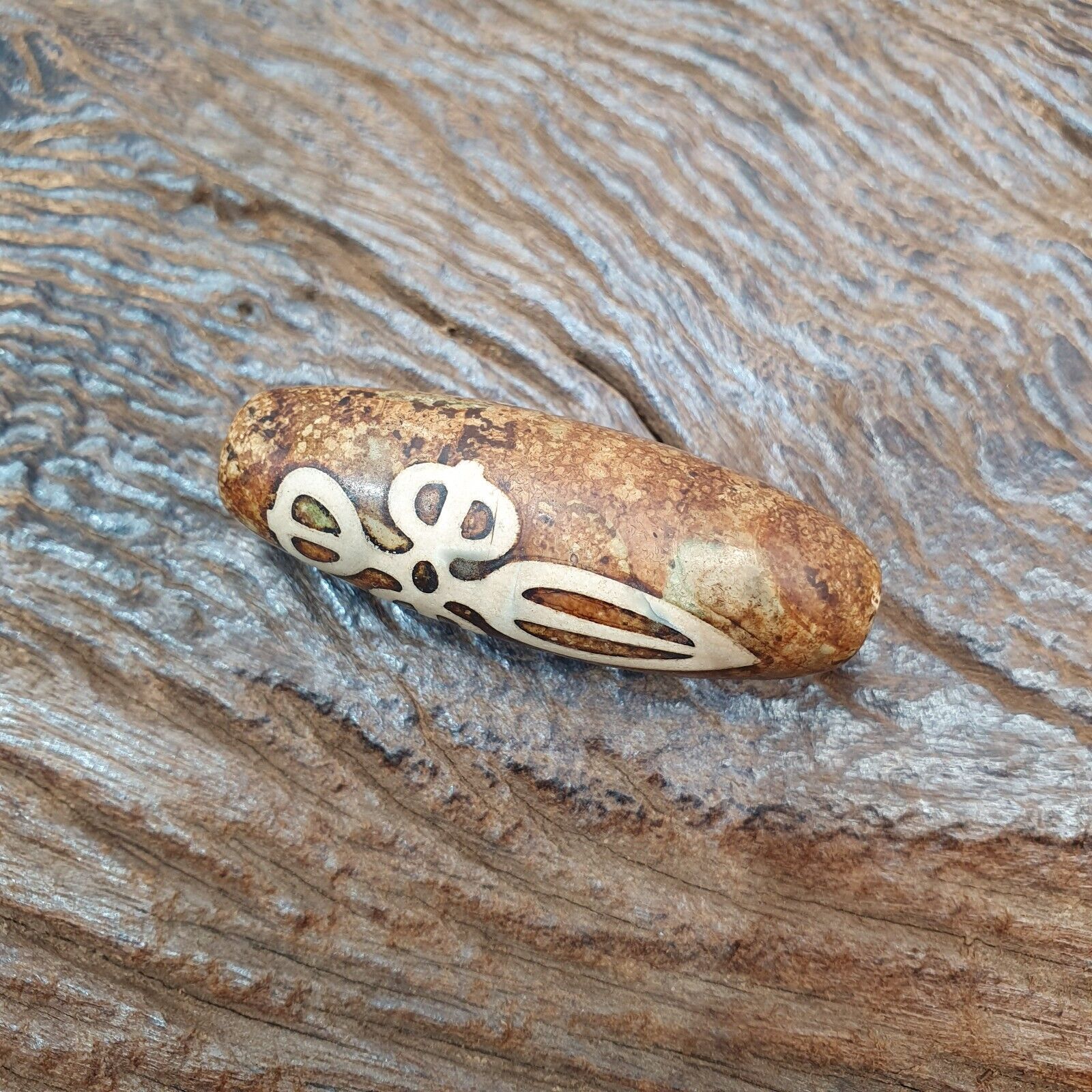 Tibetan Himalayan Jasper Bead Amulet
