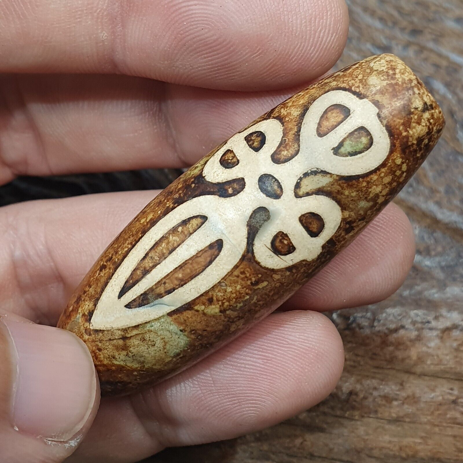 Tibetan Himalayan Jasper Bead Amulet