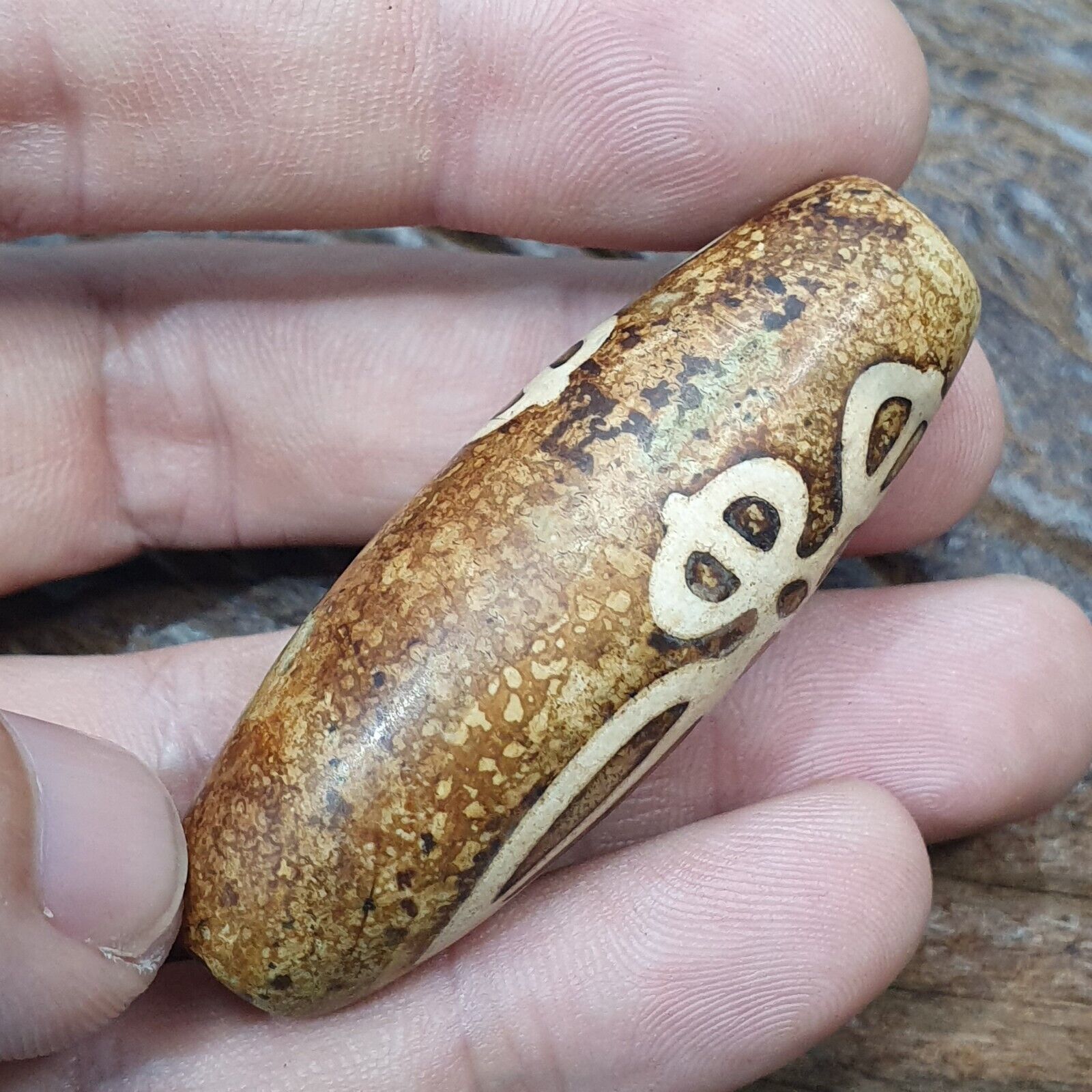 Tibetan Himalayan Jasper Bead Amulet