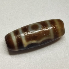 3 Eyes Antique Old Tibetan High Quality Agate Dzi Bead Amulet 127