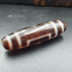 High Quality Tibetan Diamond eyes Unique pattern Agate Dzi Bead Amulet CT-11