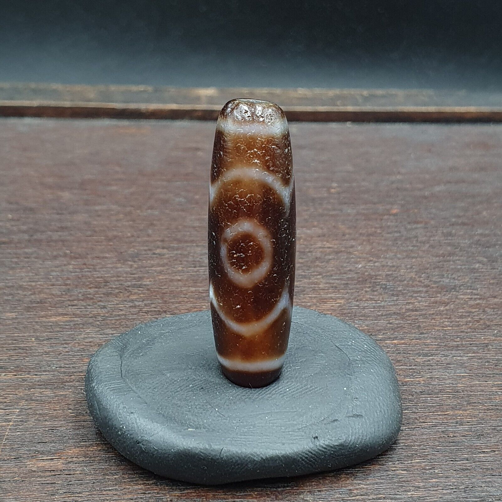 High Quality Tibetan 3 Eyes Unique pattern Agate stone Dzi Bead Amulet CT-10