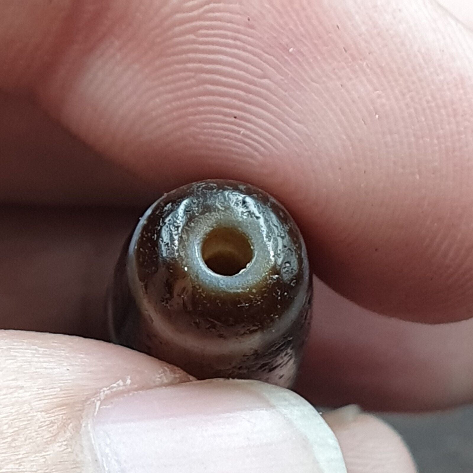 High Quality Tibetan 3 Eyes Unique pattern Agate stone Dzi Bead Amulet CT-10