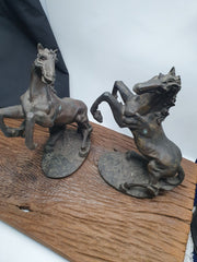 ANTIQUE Old Bronze, brass Horse Figurine with Patina