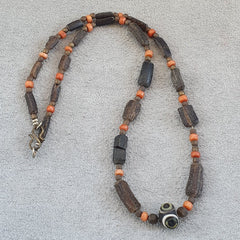 Antique Roman Era glass Beads Strand Necklace #G3
