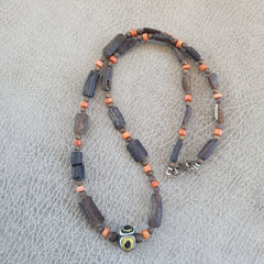 Antique Roman Era glass Beads Strand Necklace #G3