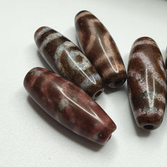 Lot 5 Eye Bead Tibetan dzi bead old amulet Agate Tibet gzi pendant #123