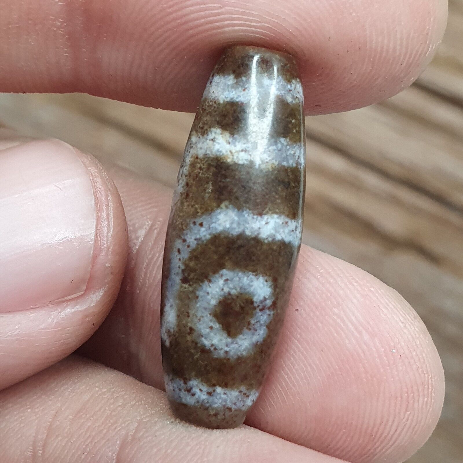 Lot 5 Eye Bead Tibetan dzi bead old amulet Agate Tibet gzi pendant #123