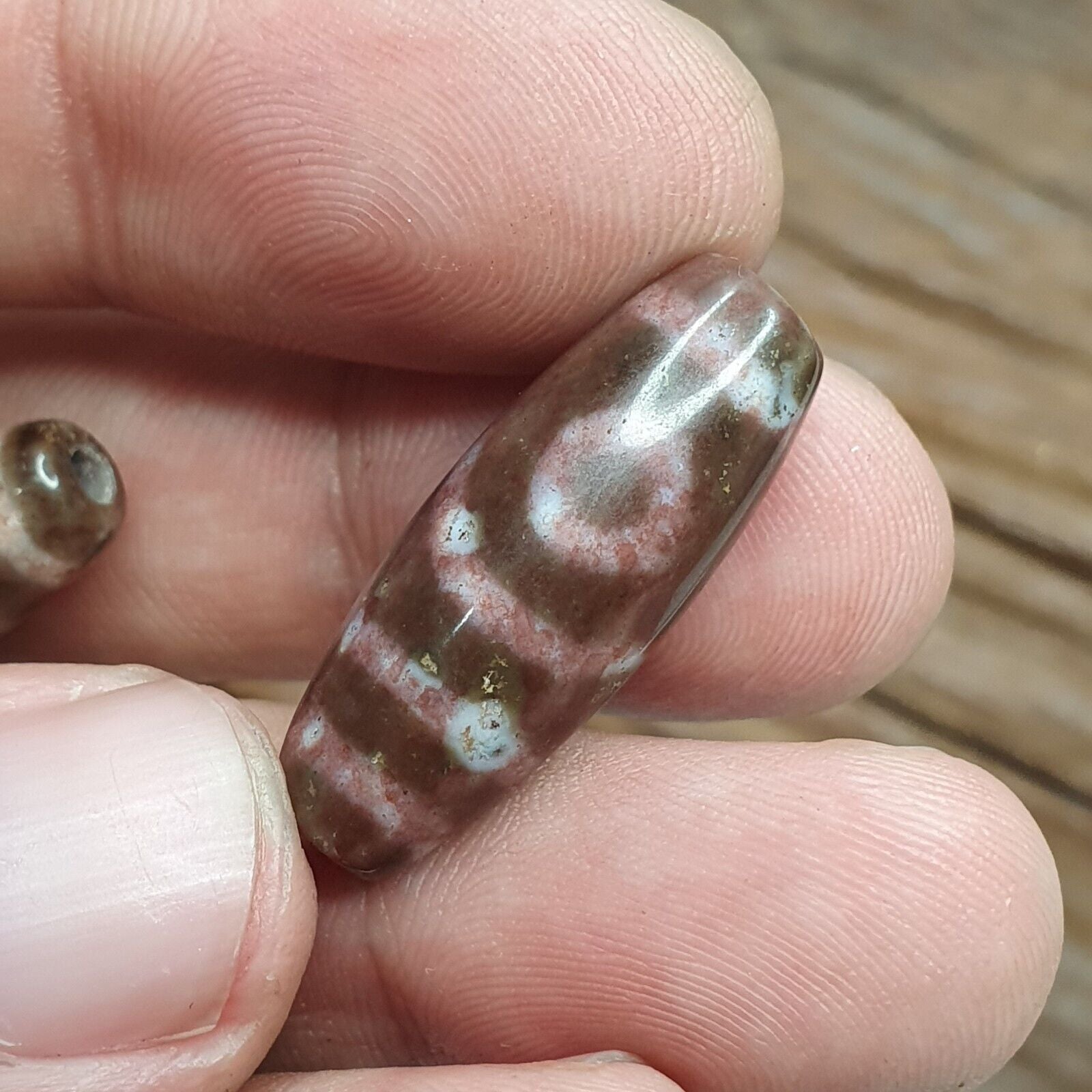 Lot 5 Eye Bead Tibetan dzi bead old amulet Agate Tibet gzi pendant #123