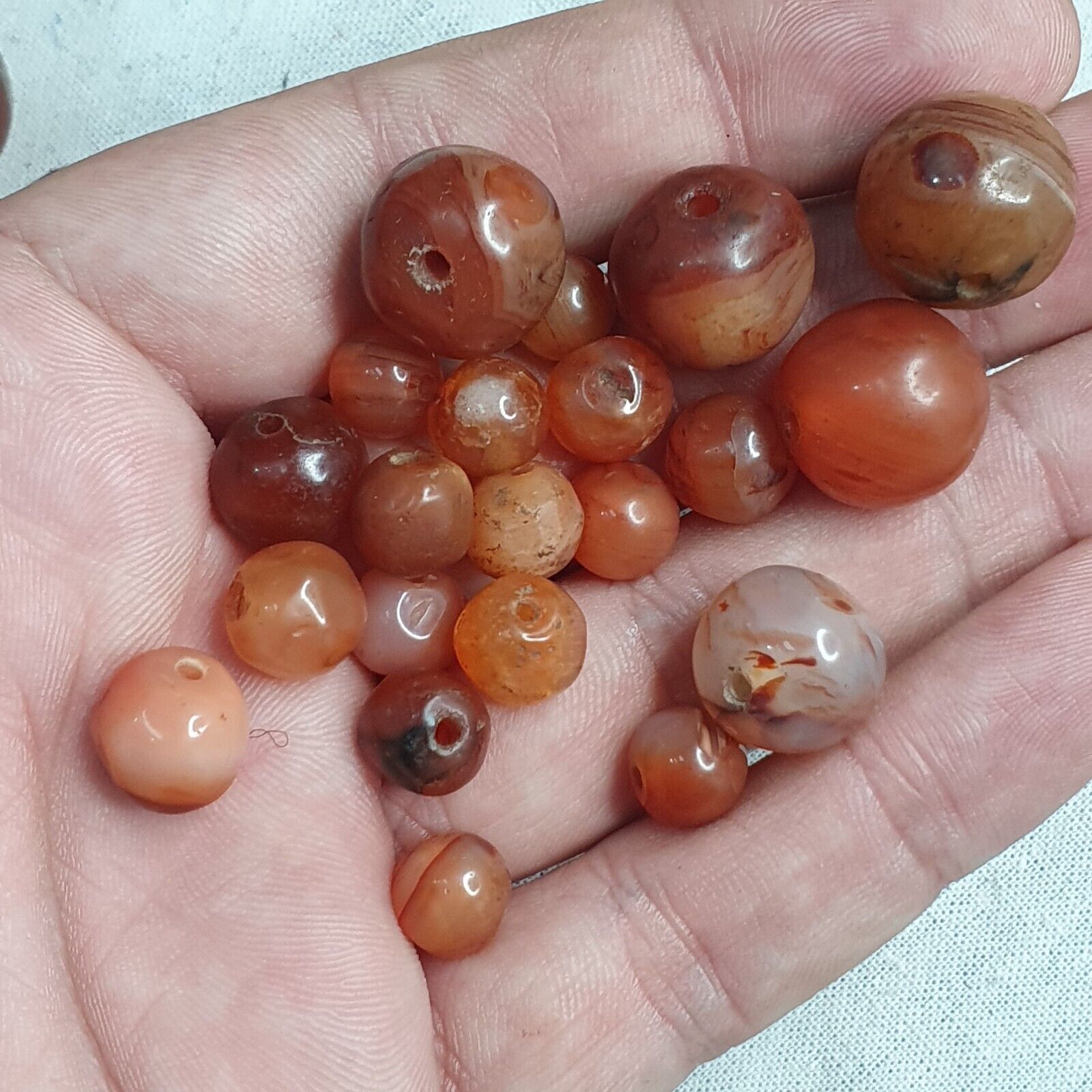 Lot Antique Red Agate Himalayan Tibetan African Agate carnelian Beads CRD
