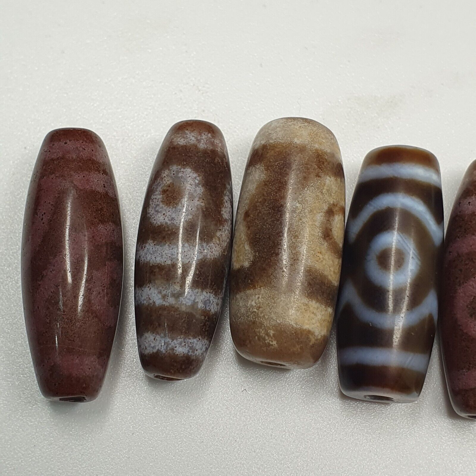 Lot 7 Eye Bead Tibetan dzi bead old amulet Agate Tibet gzi pendant #127