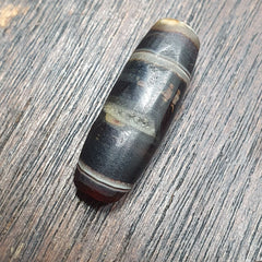 Lot 3 Antique Collectible Agate Beads Unique patterns Banded Agate -10