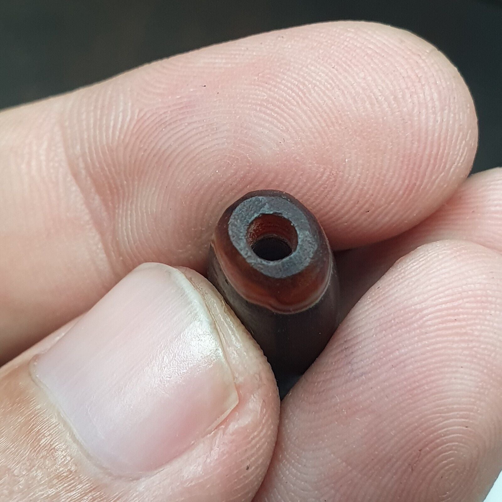 Lot 3 Antique Collectible Agate Beads Unique patterns Banded Agate -10