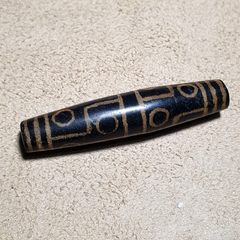 Eyes Pattern Antiquity Trade Pumtek petrified Wood Bead 57..4mm