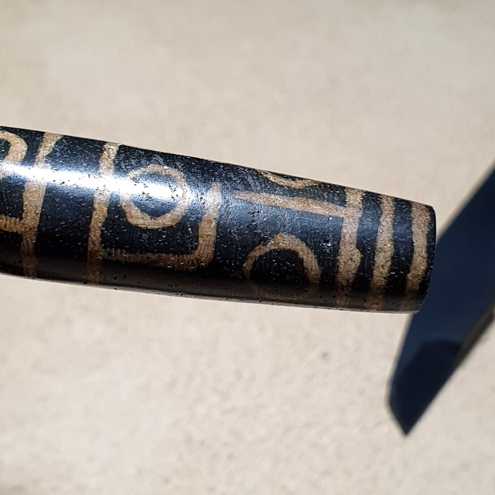 Eyes Pattern Antiquity Trade Pumtek petrified Wood Bead 57..4mm