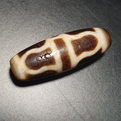 Antique Indo Tibetan Very Rare pattern Agate stone Dzi Amulet SHD-7