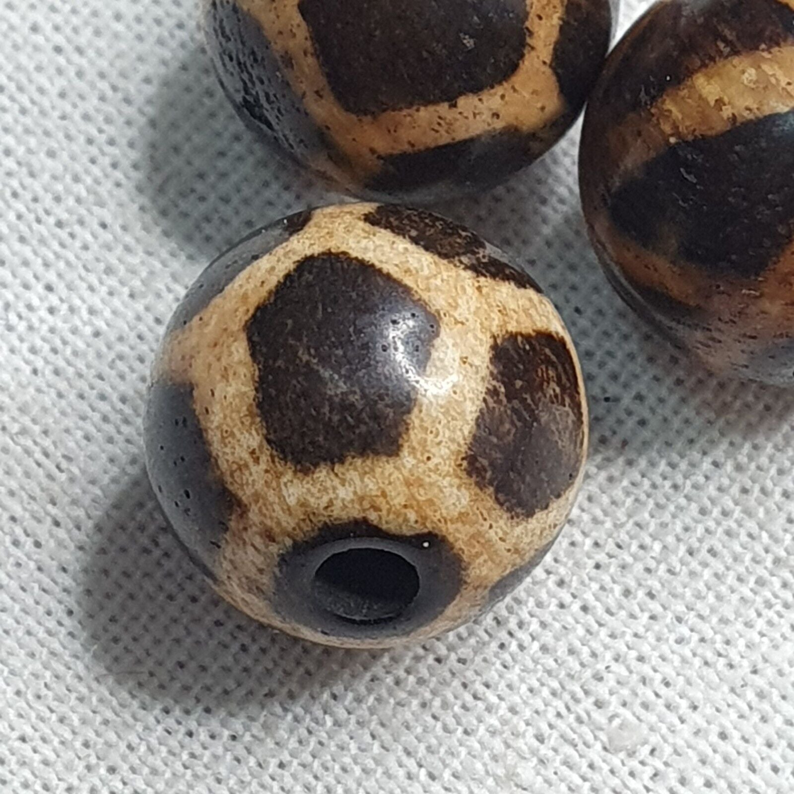 LoT 3 Antique Old PYU Culture Burmese SILKY PATINA PUMTEK Stripes Patterns