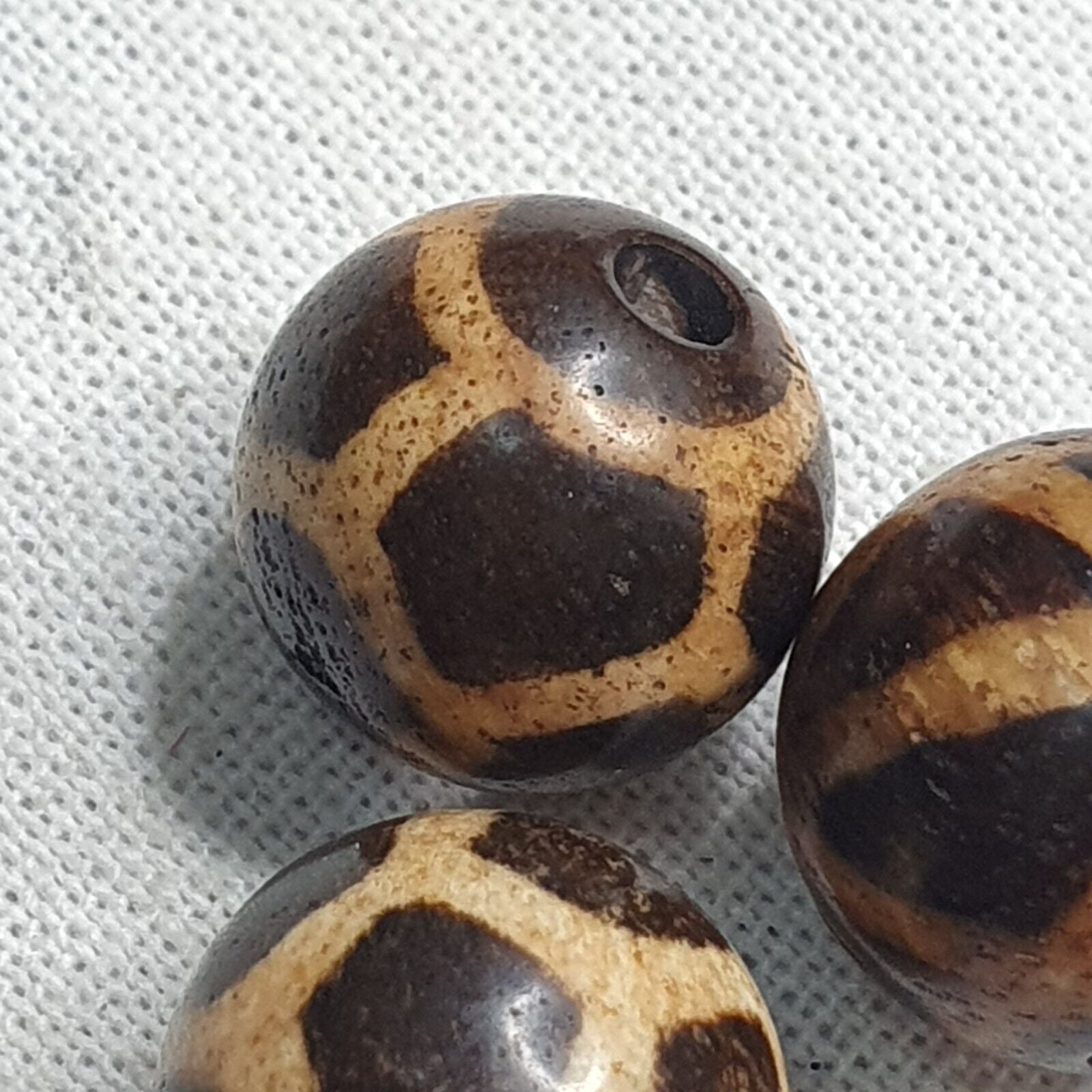 LoT 3 Antique Old PYU Culture Burmese SILKY PATINA PUMTEK Stripes Patterns