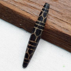 Vintage South Asian Burma Old Pumtek pyu beads petrified Wood Stone bead