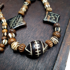 Antique South Asian Burmese Pumtek Pyu Beads Long Necklace