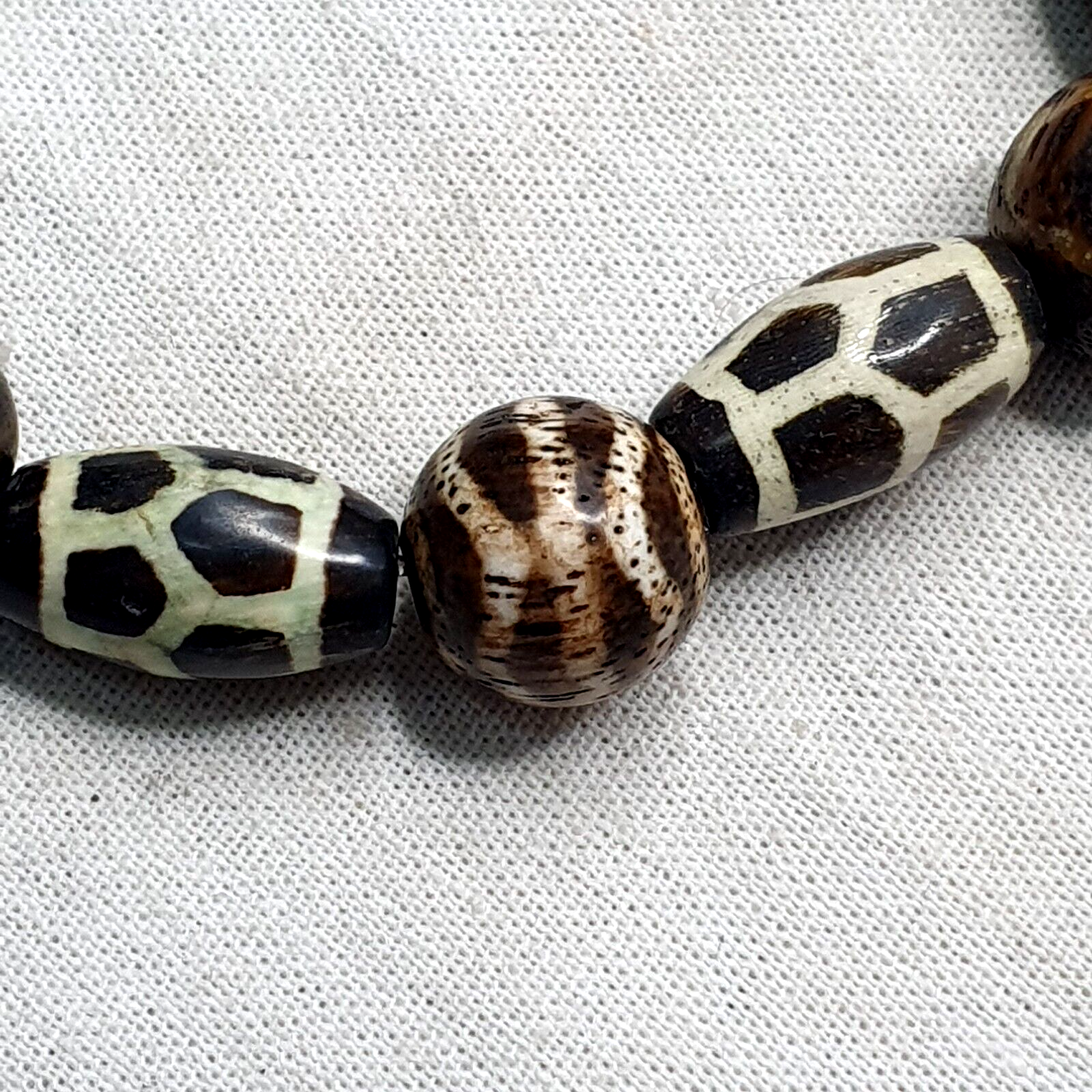 South Asian Burmese Antiques Pumtek Pyu Beads Lot 16 Beads Bracelet