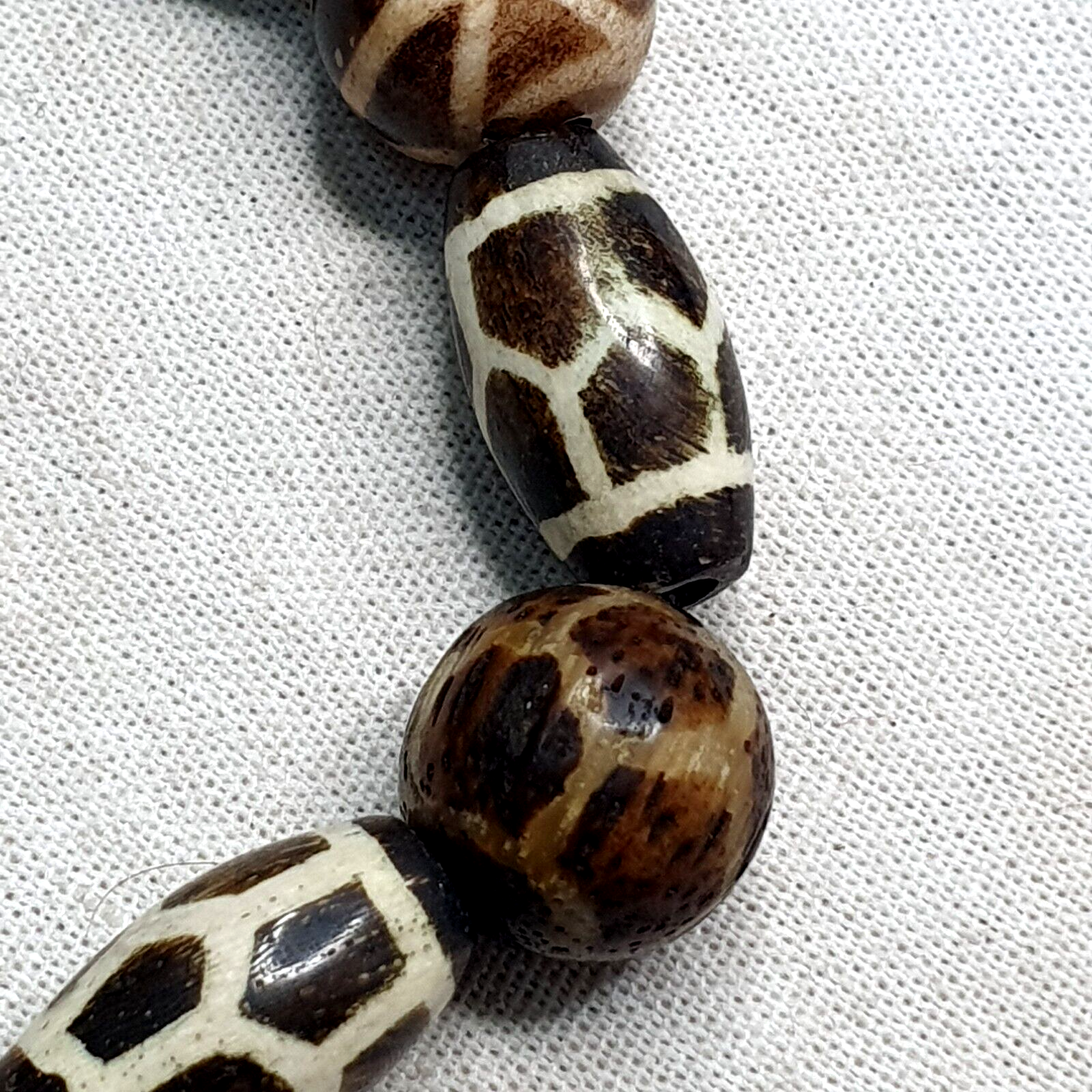 South Asian Burmese Antiques Pumtek Pyu Beads Lot 16 Beads Bracelet