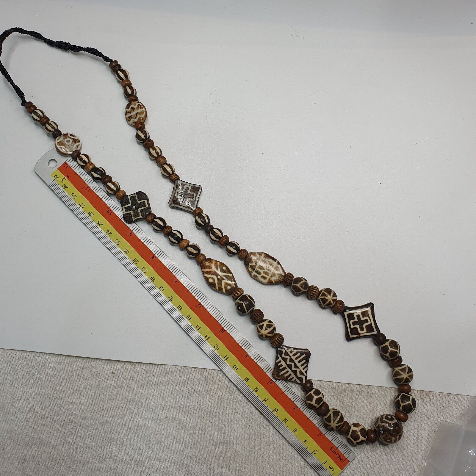 Vintage Pumtek Pyu Burmese Beads Long Necklace