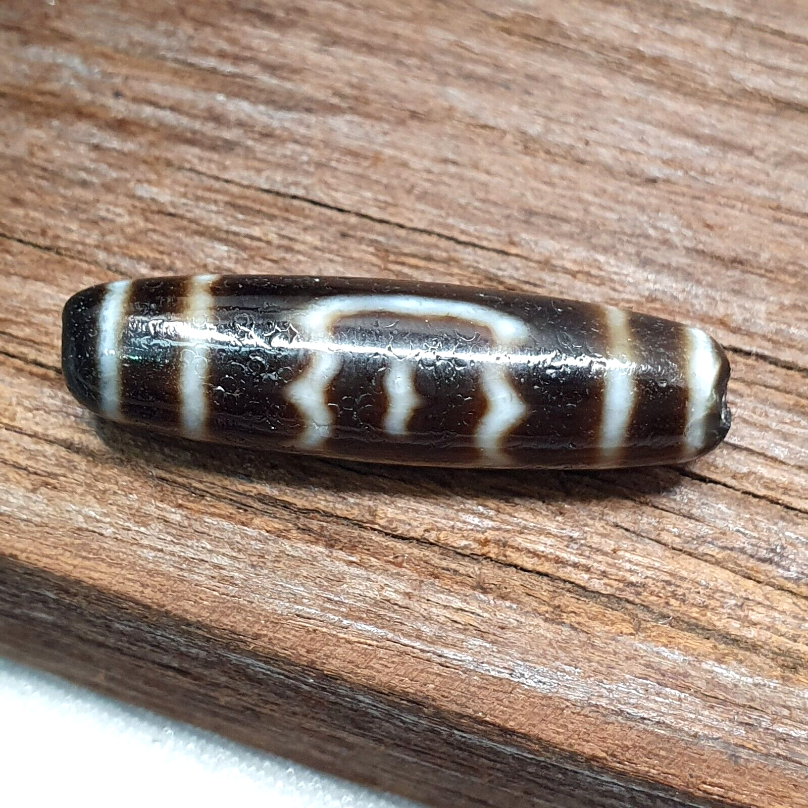 Himalayan Indo Tibetan Dzi Bead Amulet Necklace