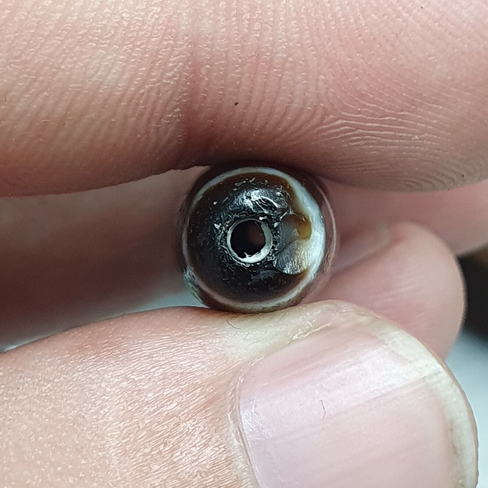 Himalayan Indo Tibetan Dzi Bead Amulet Necklace