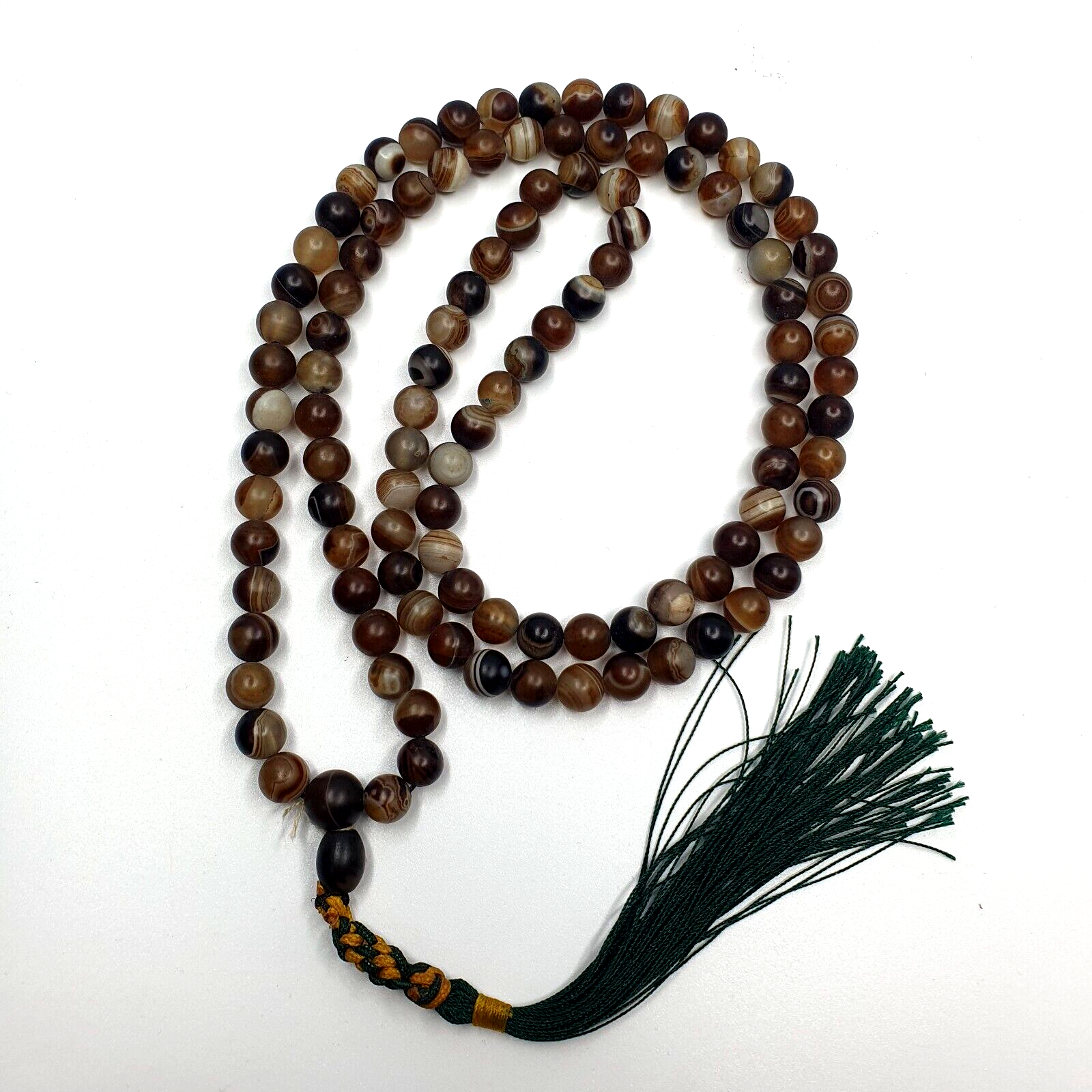 108(+) Prayer Beads Agate Stone , Tibetan Buddhist Rosary Buddha Beads.