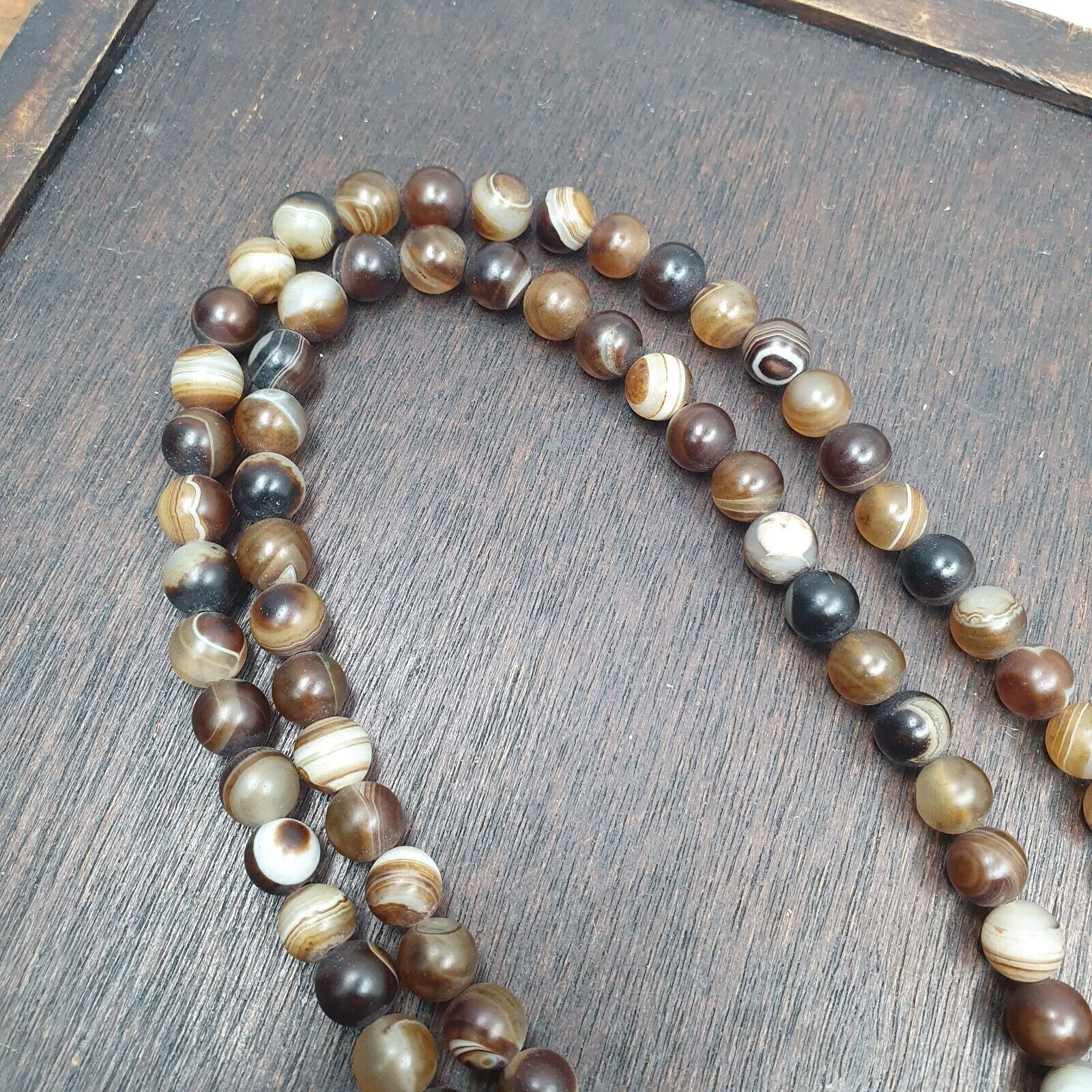 108(+) Prayer Beads Agate Stone , Tibetan Buddhist Rosary Buddha Beads.