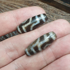 Lot 2 Eye Beads Tibetan dzi bead old amulet Agate Tibet gzi pendant SHD-3