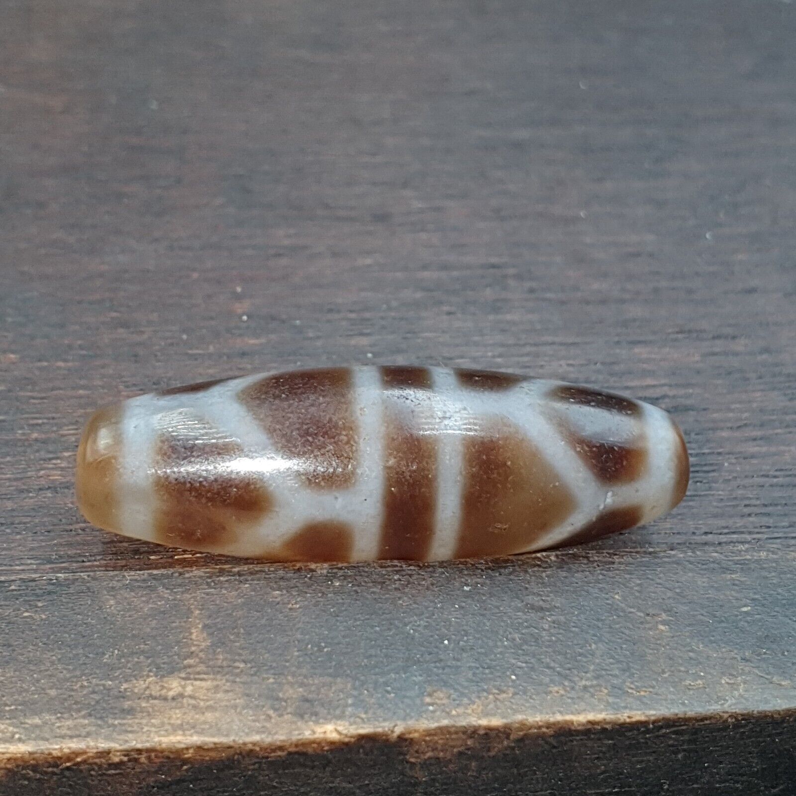 Mother earth 16 Square Eyes Tibetan Old Agate Dzi Bead TOTEM Amulet Pendant