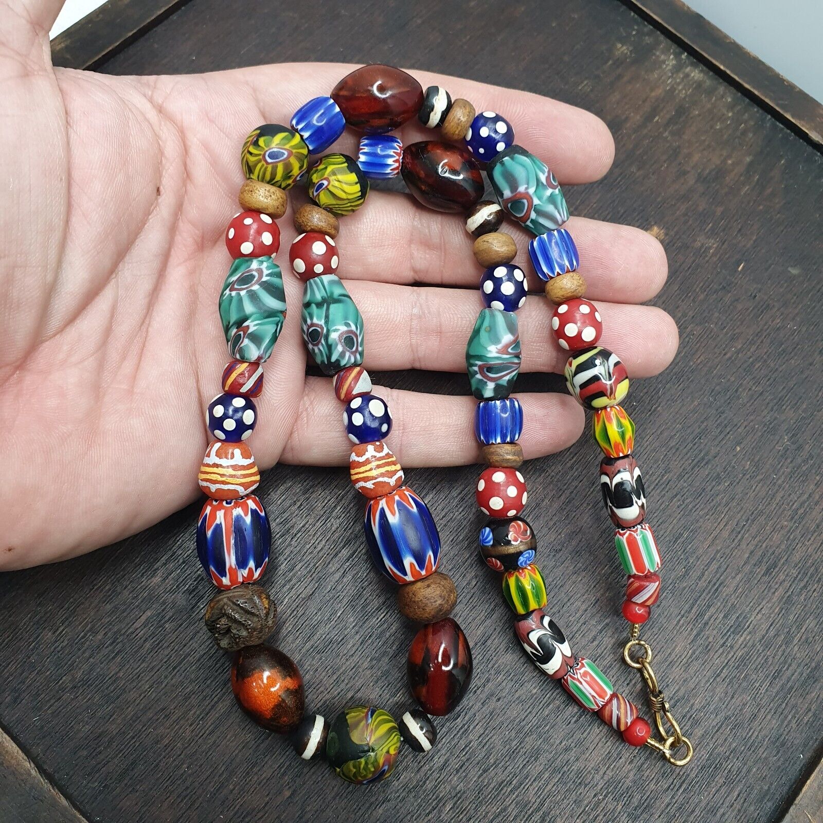 Vintage Venetian Style Graduated Beads Necklace