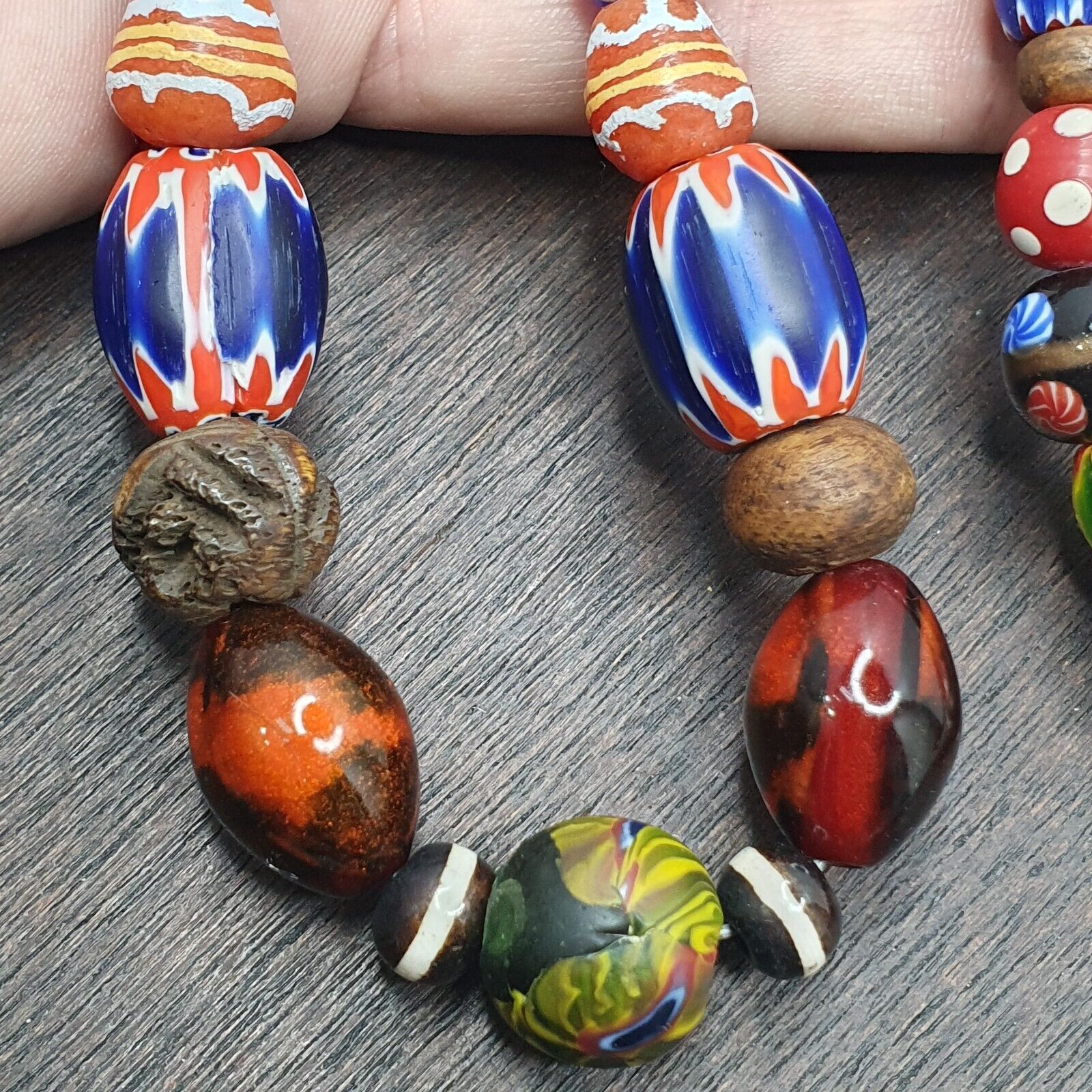 Vintage Venetian Style Graduated Beads Necklace