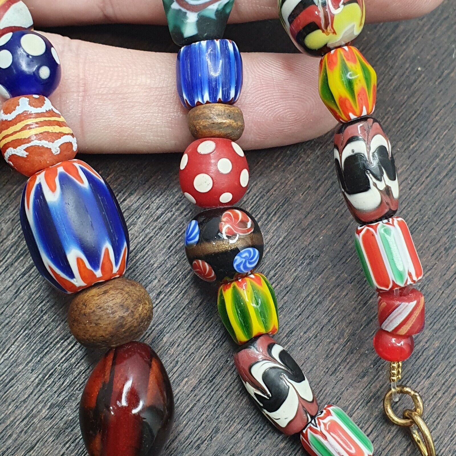 Vintage Venetian Style Graduated Beads Necklace