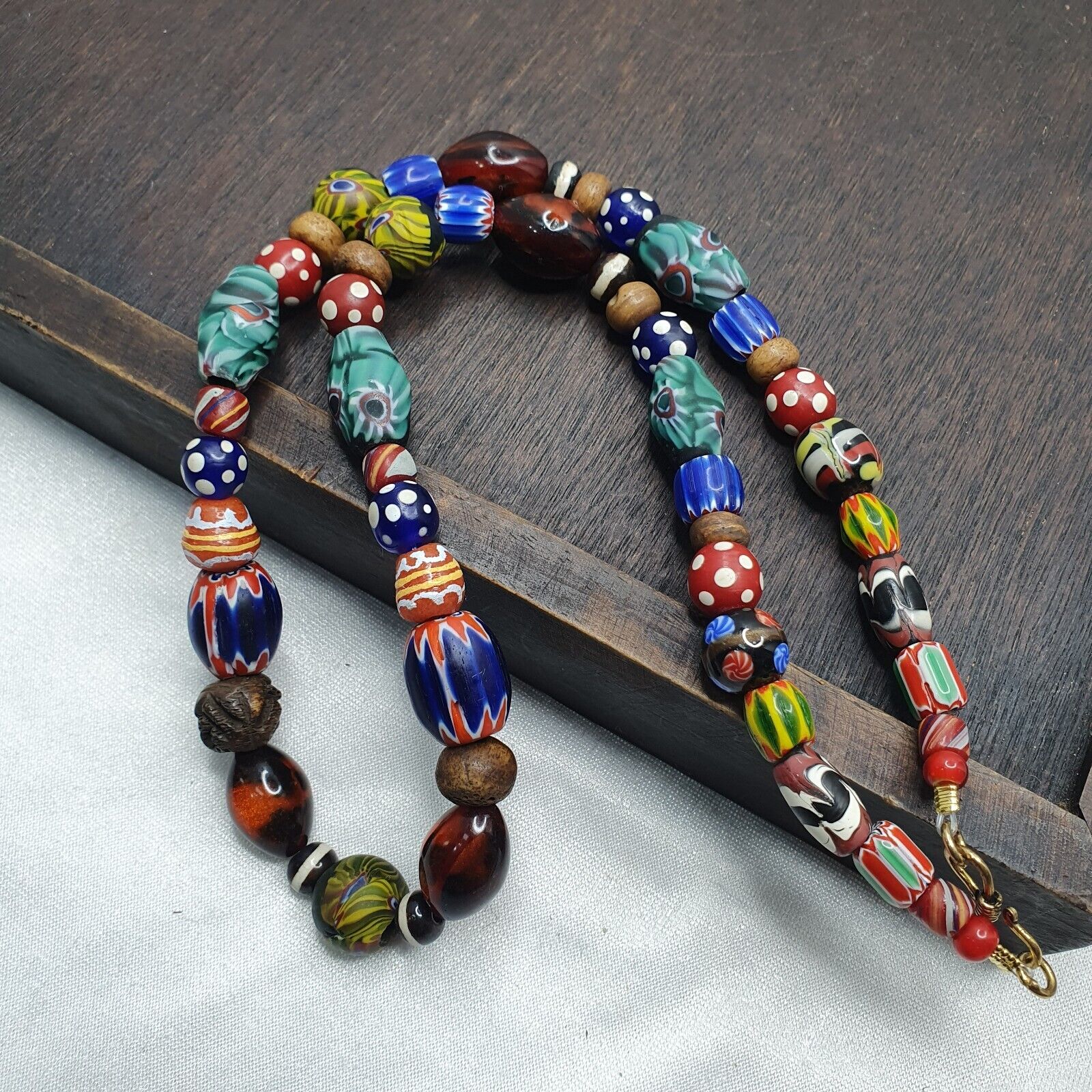 Vintage Venetian Style Graduated Beads Necklace