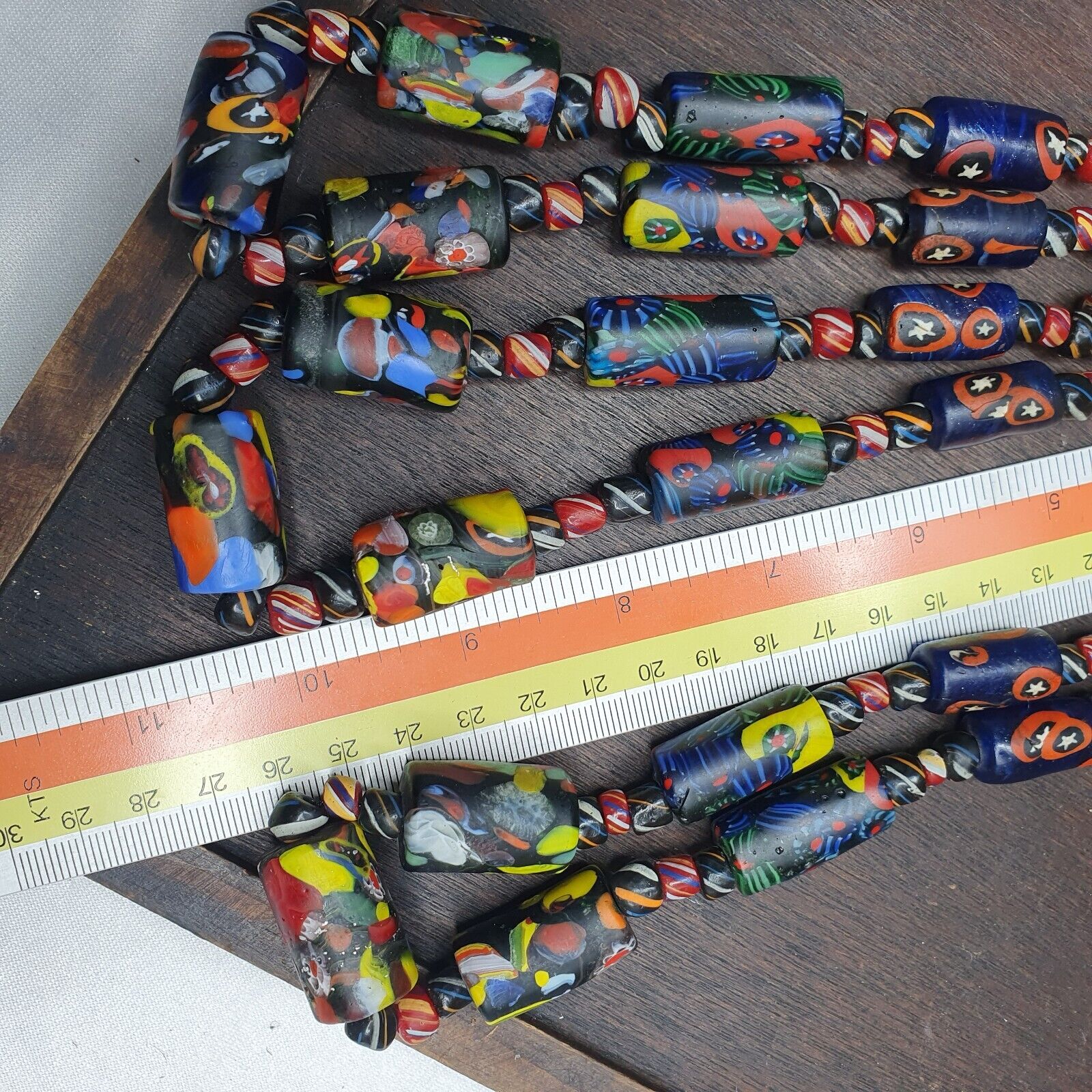 Vintage Murano style Trade Beads Necklace