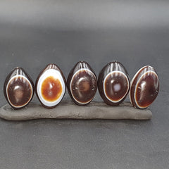 5 Beads lot INDO Himalaya Goat Eye Agate stone Bead Suleimani Agate Amulets