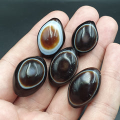 5 Beads lot INDO Himalaya Goat Eye Agate stone Bead Suleimani Agate Amulets