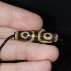 Mystic Rare old pumtek Pyu, shaman ''DZI 3 Eyes'' bead Silky patina Amulet