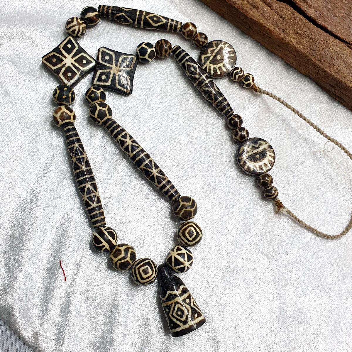 South Asian Antique Pumtek Pyu beads necklace rare patterns Pendants