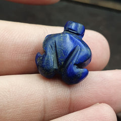Lot Of 12 Pcs Carving Lapis Lazuli, Jade, jasper Antique Small Animals Beads