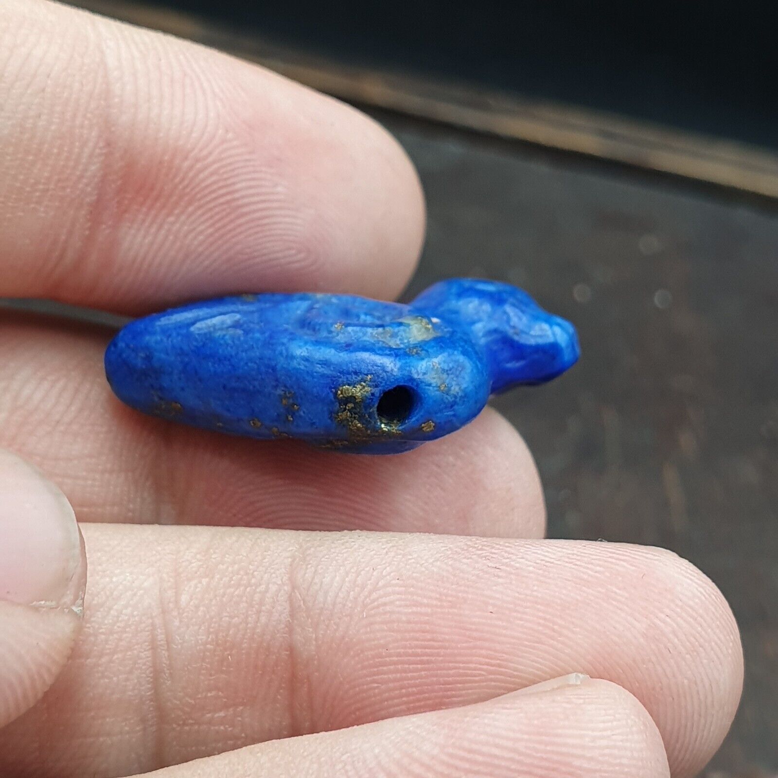 Lot Of 12 Pcs Carving Lapis Lazuli, Jade, jasper Antique Small Animals Beads