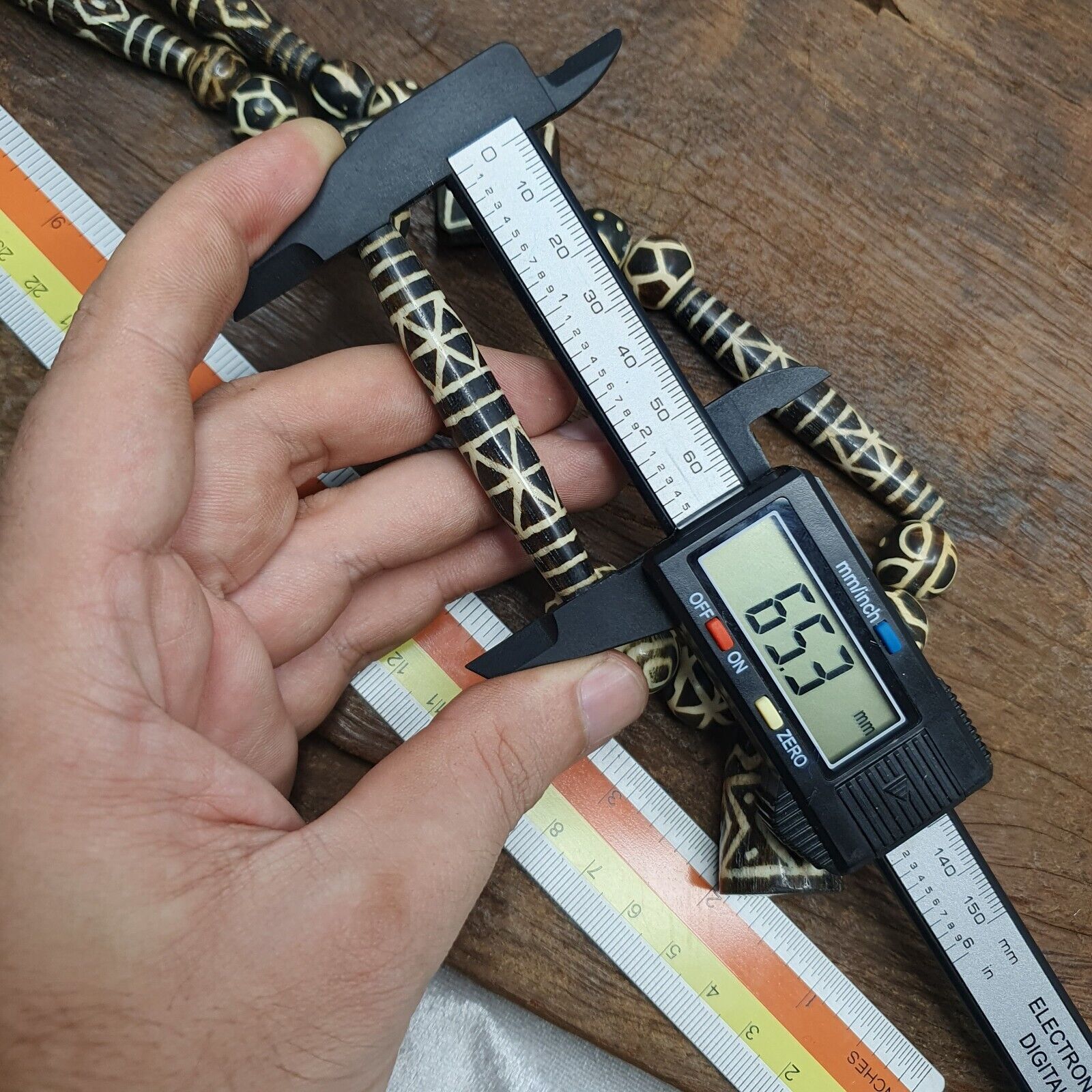 South Asian Antique Pumtek Pyu beads necklace rare patterns Pendants