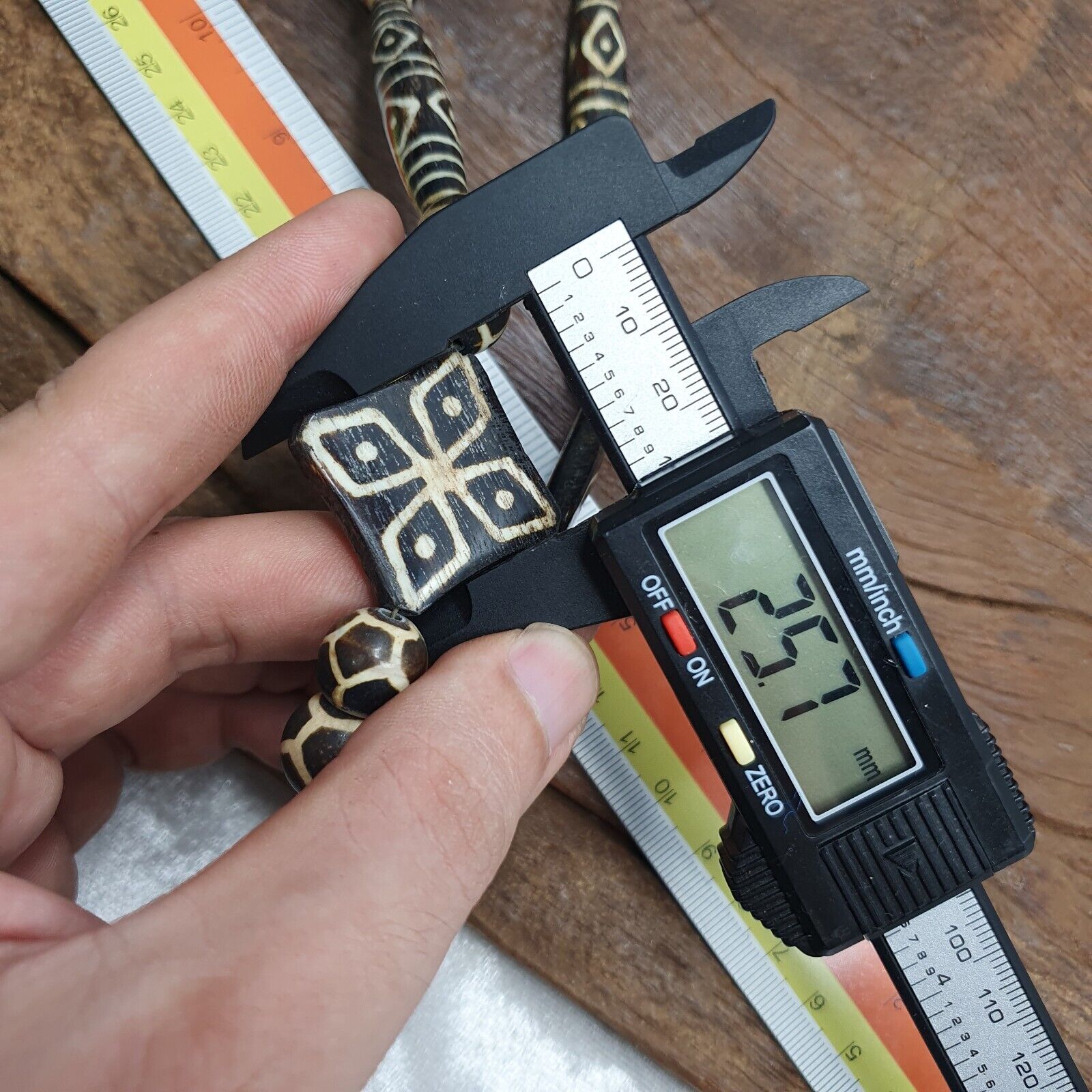 South Asian Antique Pumtek Pyu beads necklace rare patterns Pendants