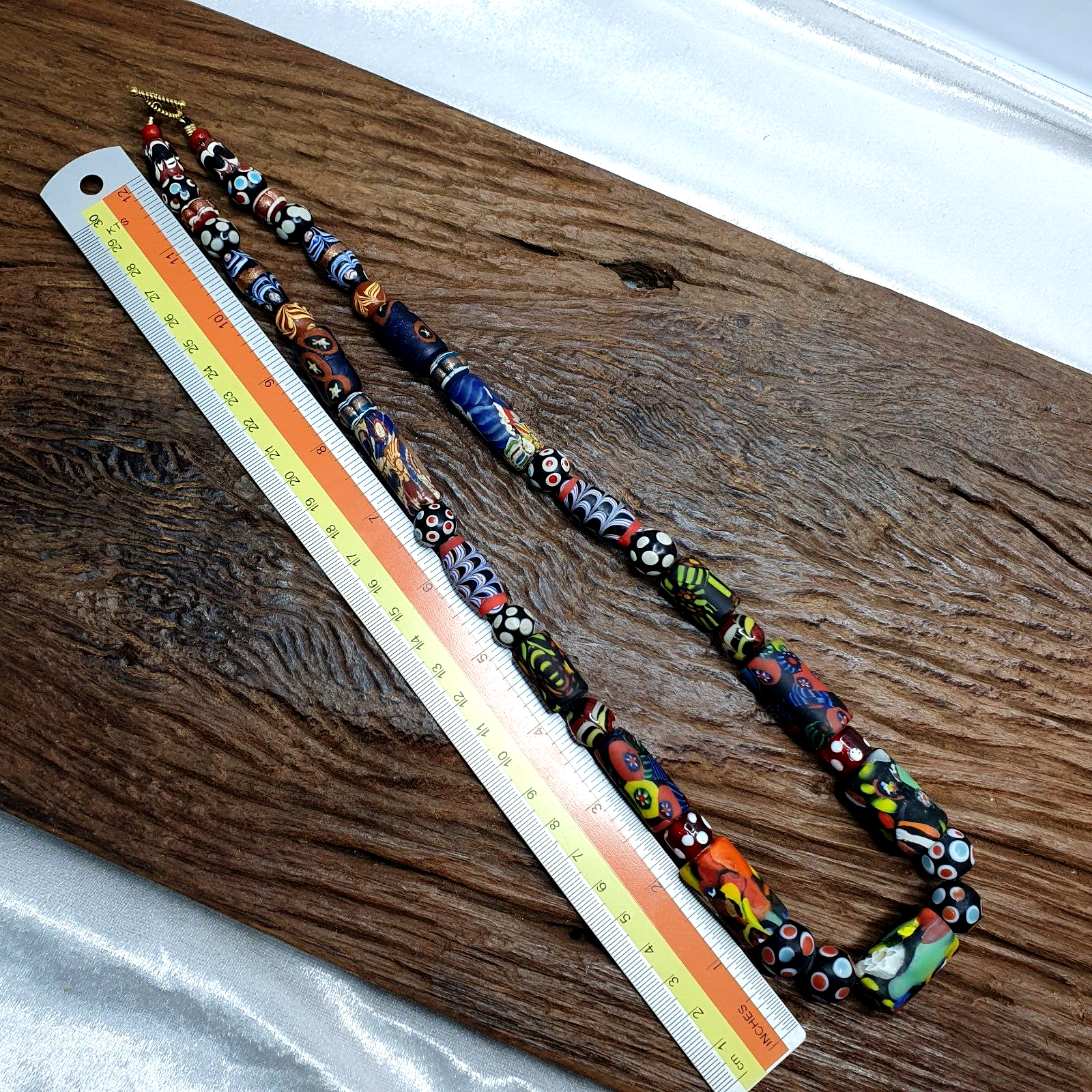 Vintage Fancy Glass Venetian Style Mix Beads | African Necklace GLS1